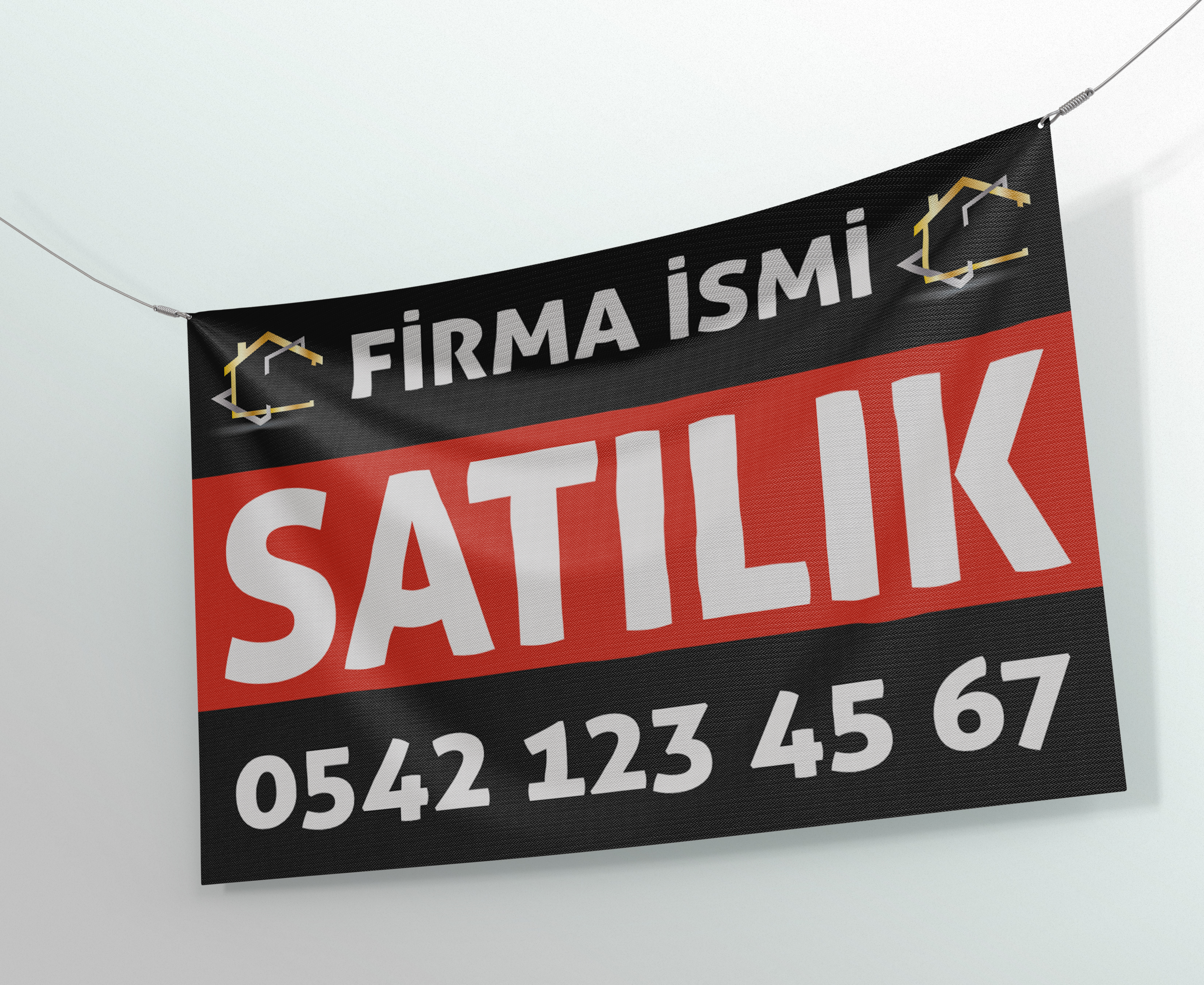 150x100 Cm Satılık Branda Afiş